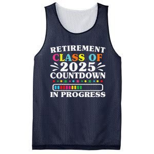 Retirement Class Of 2025 Countdown In Progress Funny Retired Mesh Reversible Basketball Jersey Tank