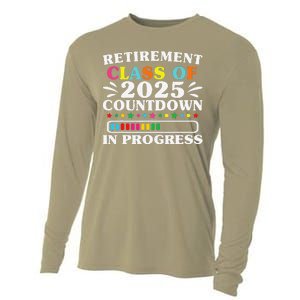 Retirement Class Of 2025 Countdown In Progress Funny Retired Cooling Performance Long Sleeve Crew