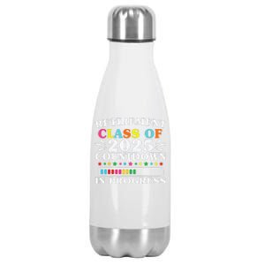 Retirement Class Of 2025 Countdown In Progress Funny Retired Stainless Steel Insulated Water Bottle