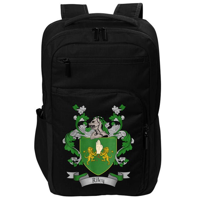 Riley Coat Of Arms Riley Surname Family Crest Impact Tech Backpack