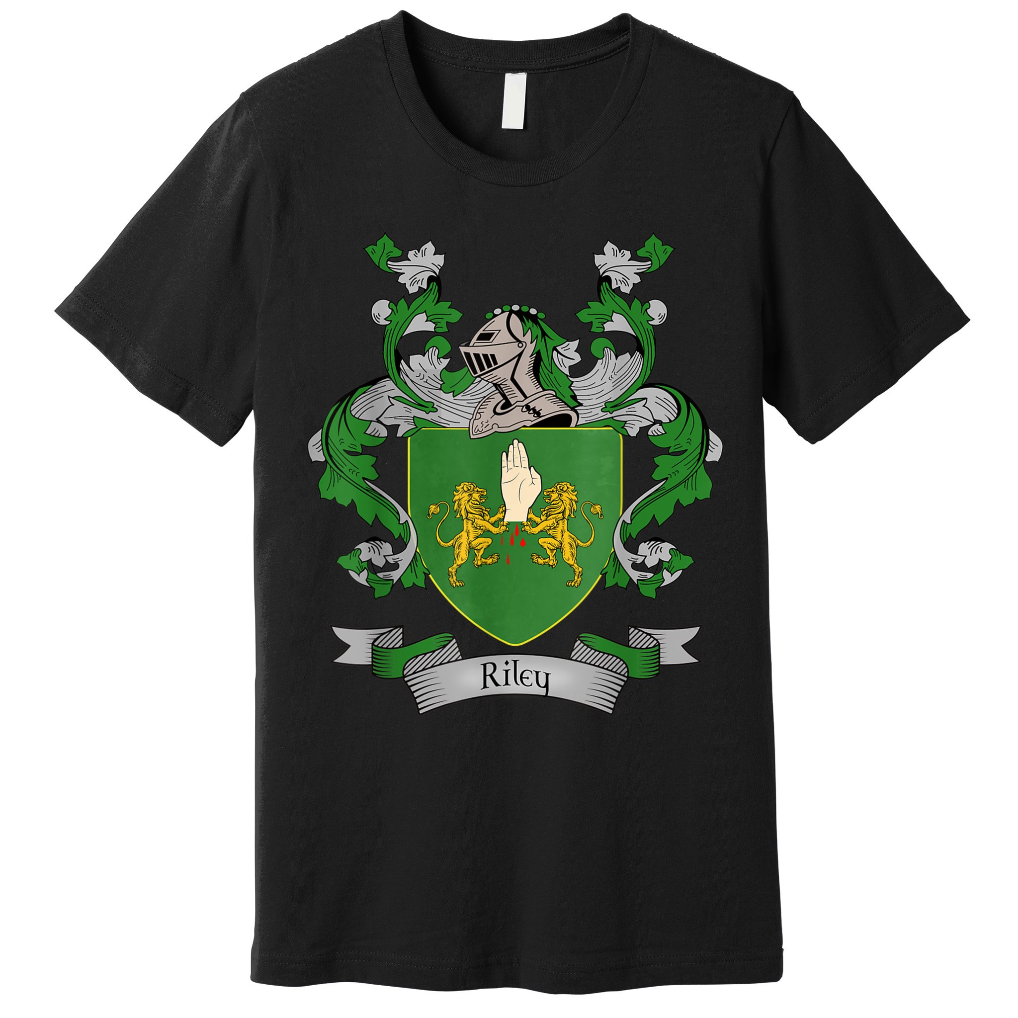 Riley Coat Of Arms Riley Surname Family Crest Premium T-Shirt