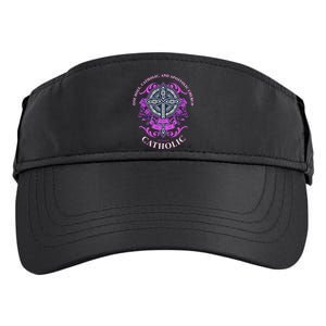 Roman Catholic One Holy Apostolic Cross Gift Adult Drive Performance Visor