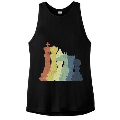 Retro Chess Outfit Chess Player Ladies PosiCharge Tri-Blend Wicking Tank