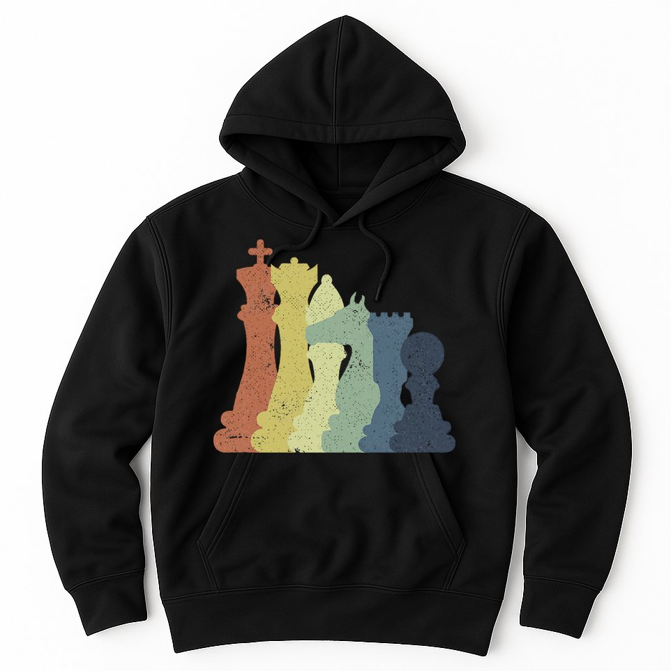 Retro Chess Outfit Chess Player Hoodie