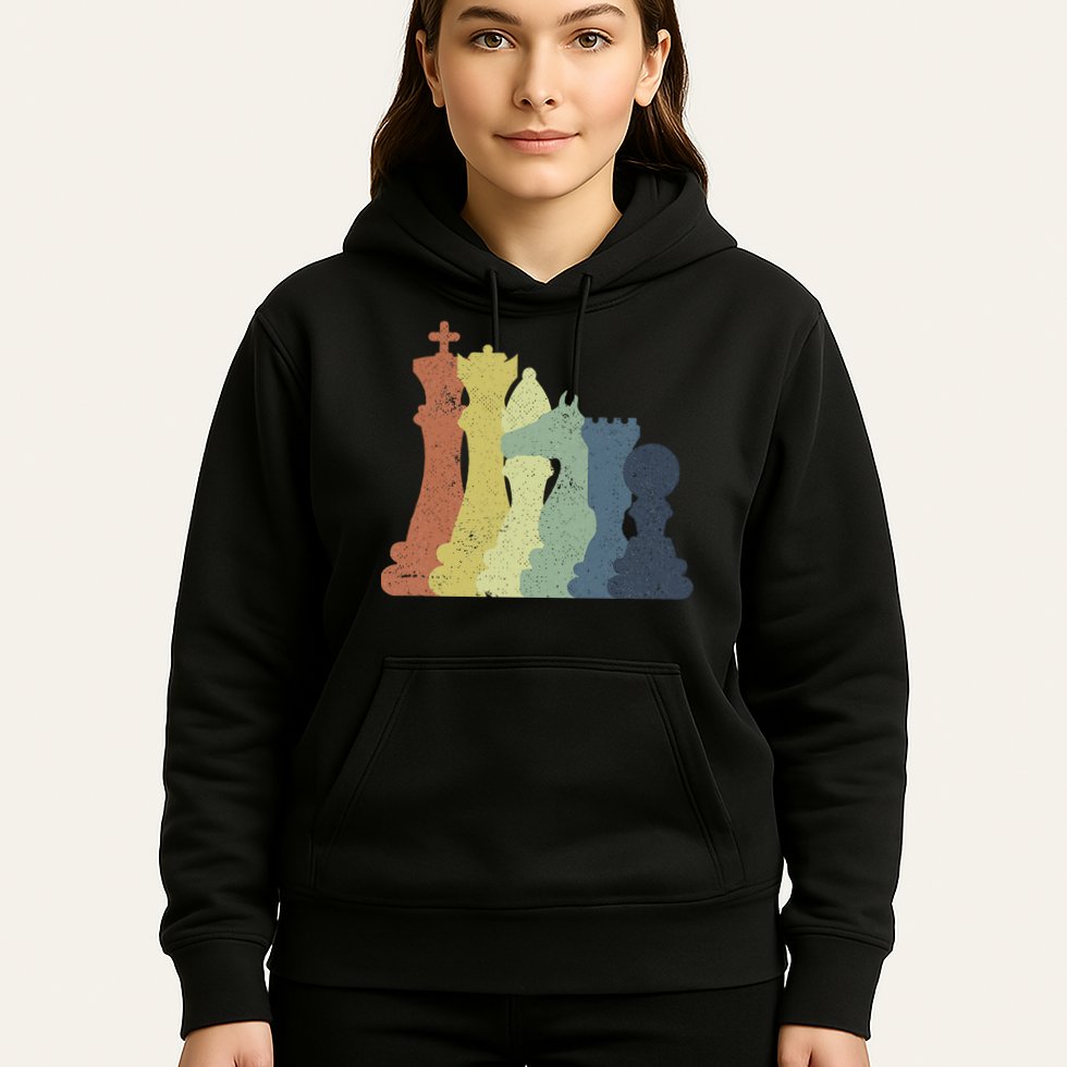 Retro Chess Outfit Chess Player Hoodie