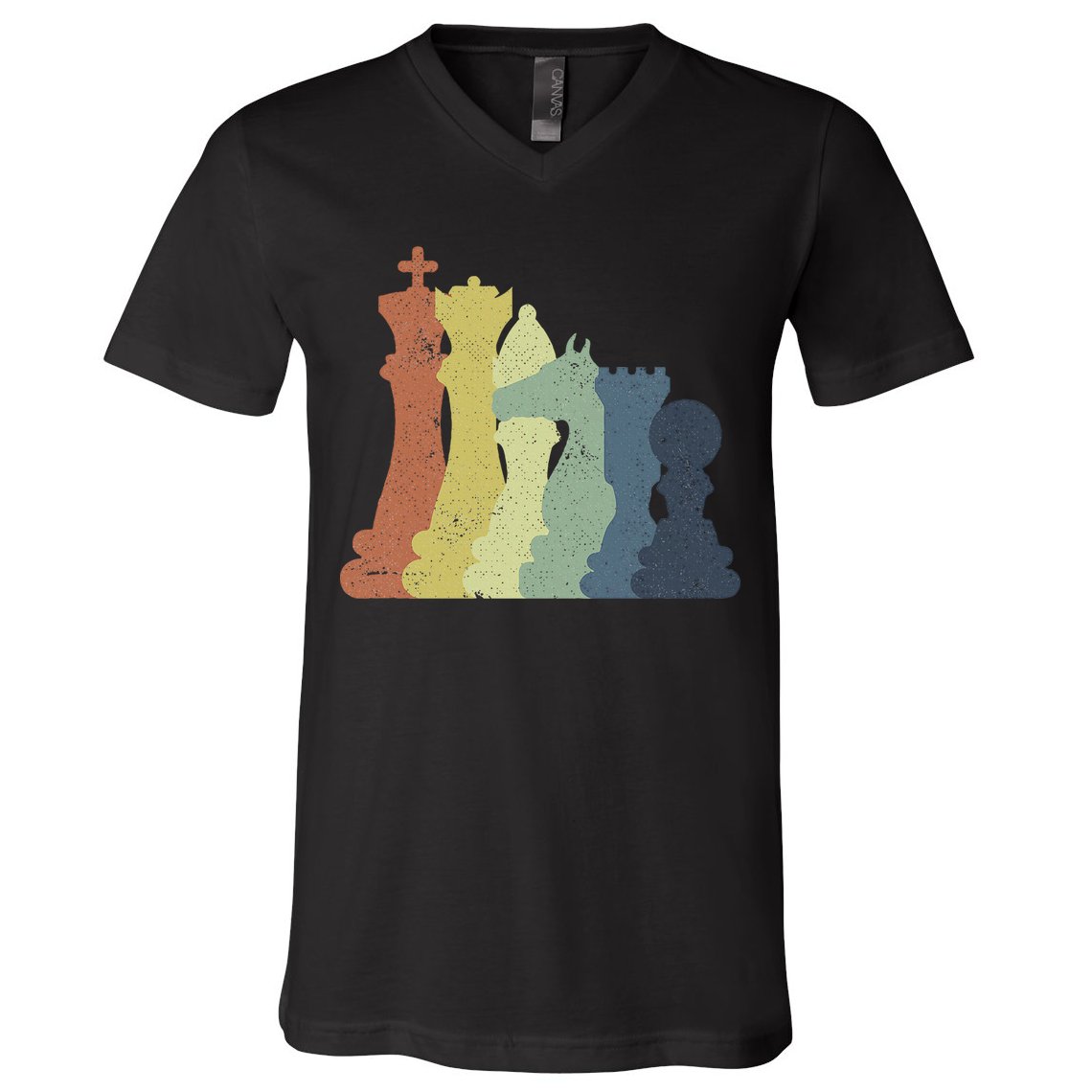 Retro Chess Outfit Chess Player V-Neck T-Shirt
