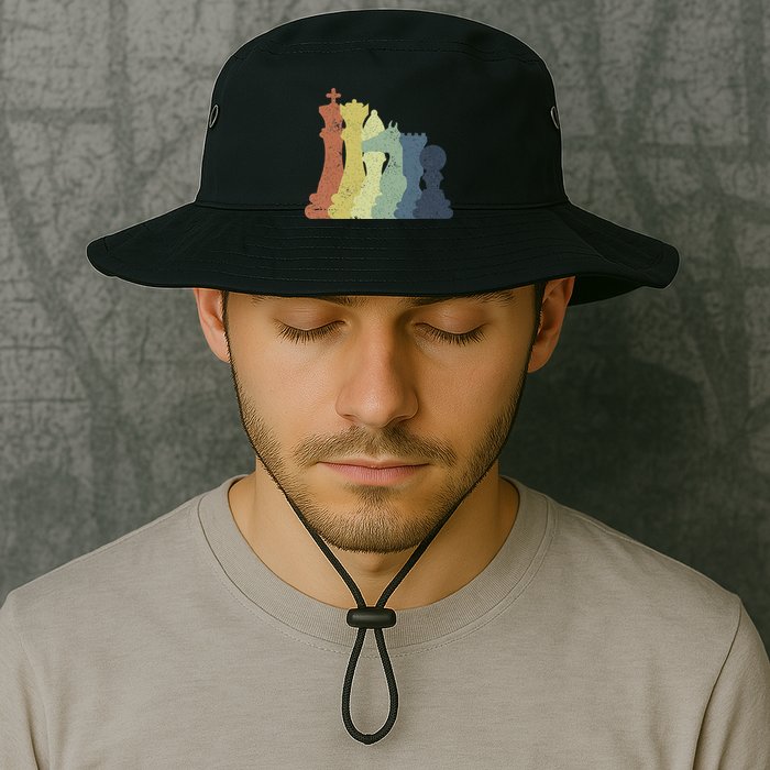 Retro Chess Outfit Chess Player Bucket Hat