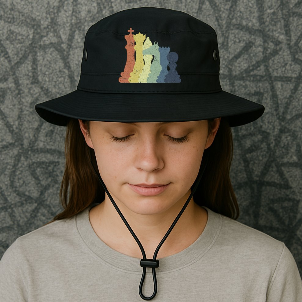 Retro Chess Outfit Chess Player Bucket Hat