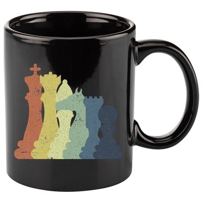 Retro Chess Outfit Chess Player 11oz C Handle Ceramic Mug
