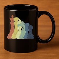 Retro Chess Outfit Chess Player 11oz C Handle Ceramic Mug