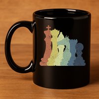 Retro Chess Outfit Chess Player 11oz C Handle Ceramic Mug