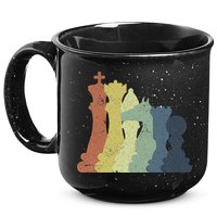Retro Chess Outfit Chess Player 15oz Campfire Ceramic Mug