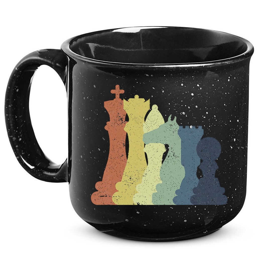 Retro Chess Outfit Chess Player 15oz Campfire Ceramic Mug