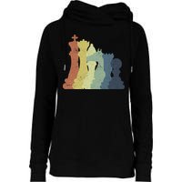 Retro Chess Outfit Chess Player Womens Funnel Neck Pullover Hood