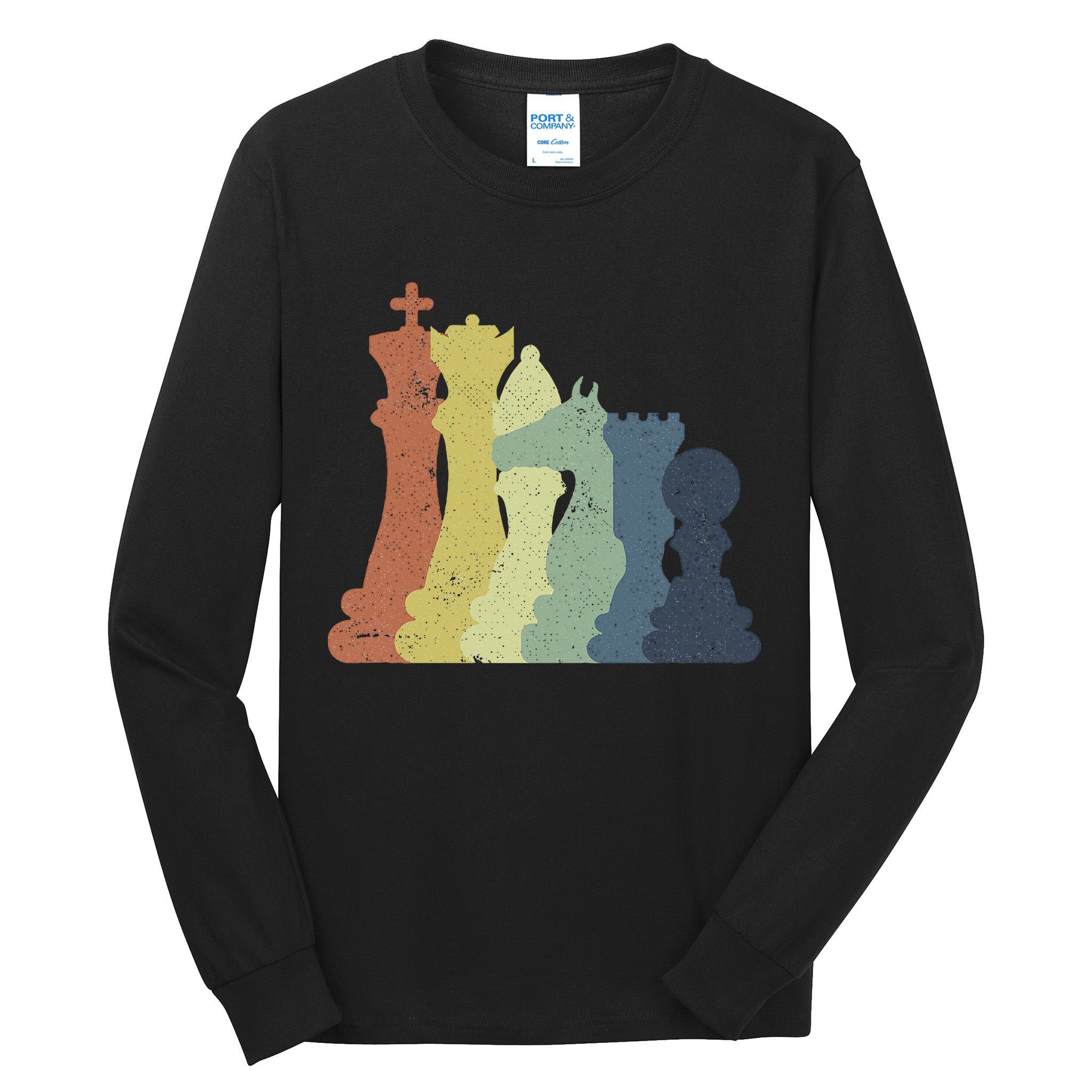 Retro Chess Outfit Chess Player Tall Long Sleeve T-Shirt