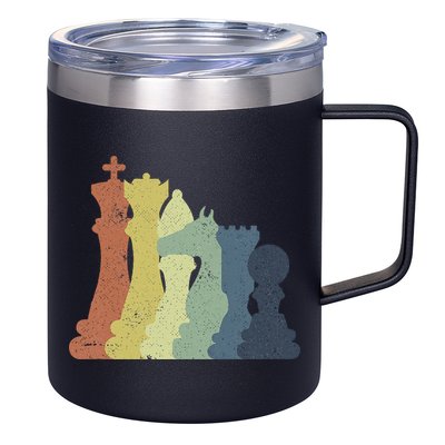 Retro Chess Outfit Chess Player 12oz Stainless Steel Coffee Mug