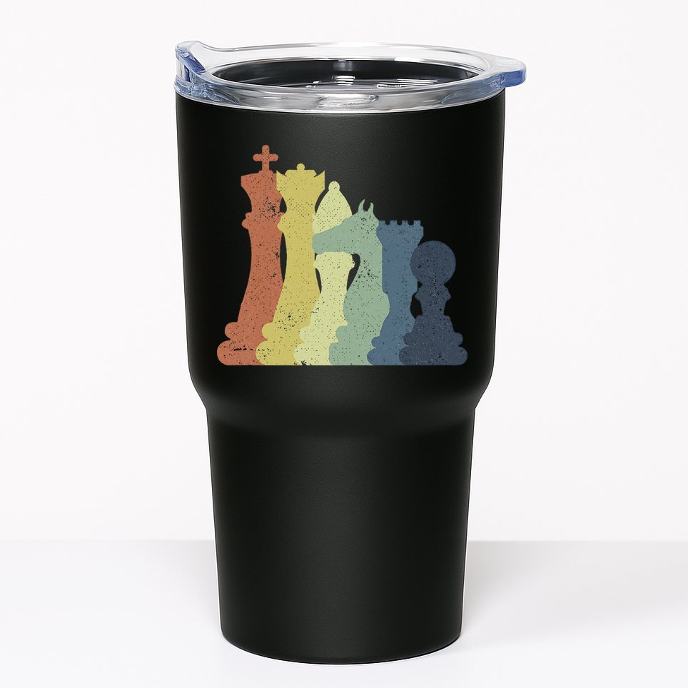 Retro Chess Outfit Chess Player Tumbler
