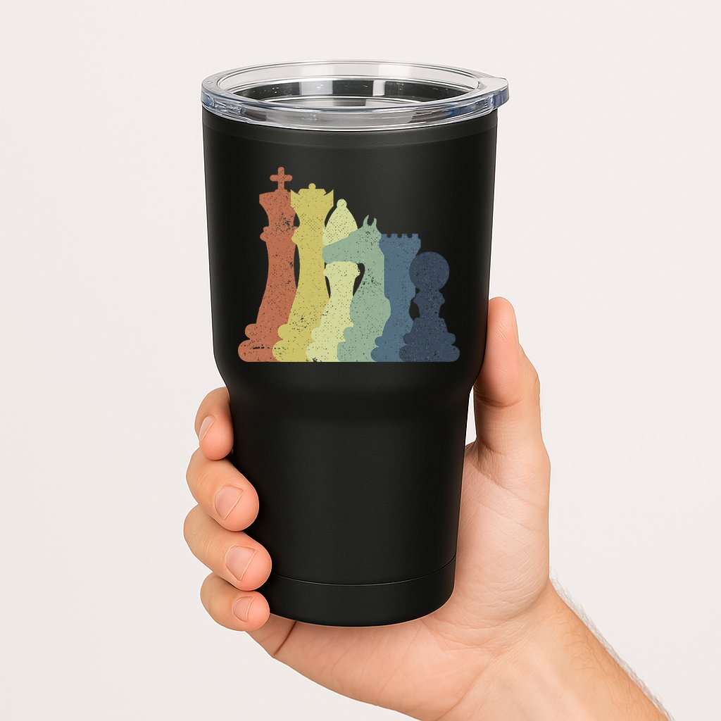Retro Chess Outfit Chess Player Tumbler