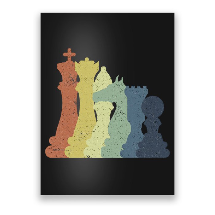 Retro Chess Outfit Chess Player Poster
