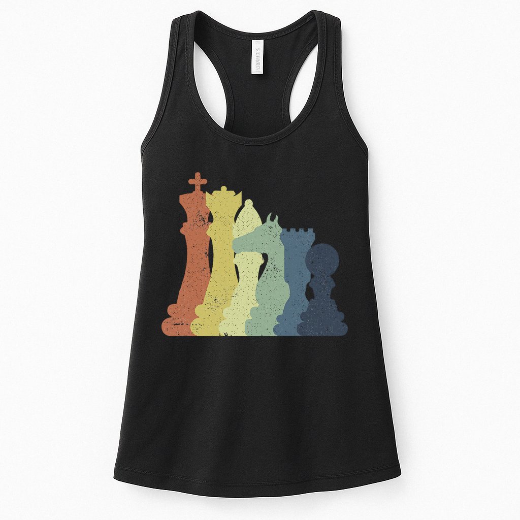 Retro Chess Outfit Chess Player Womens Tank Top