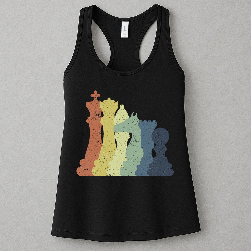 Retro Chess Outfit Chess Player Womens Tank Top
