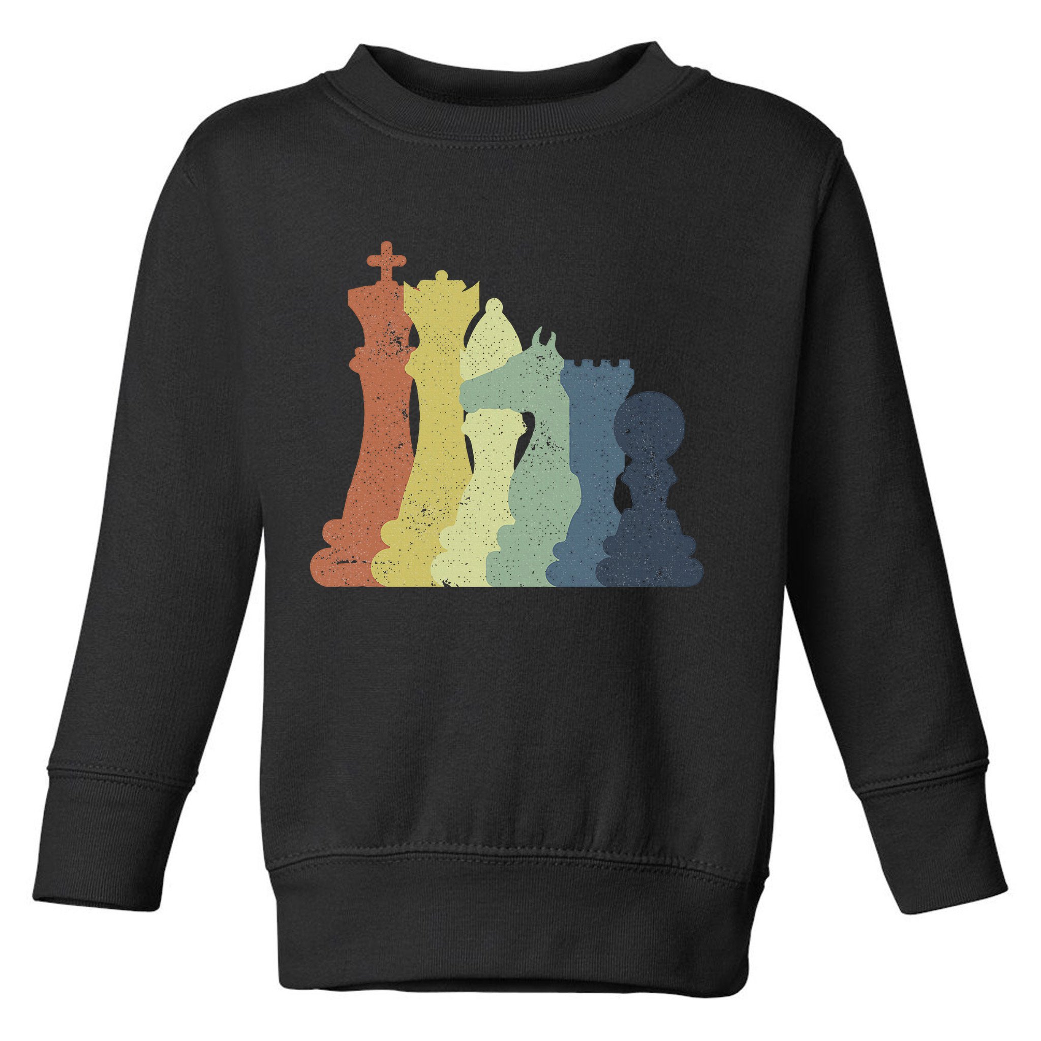 Retro Chess Outfit Chess Player Toddler Sweatshirt