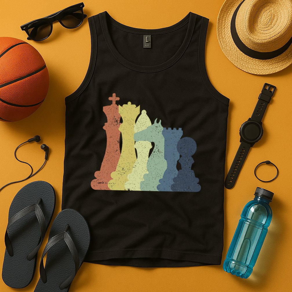 Retro Chess Outfit Chess Player Tank Top