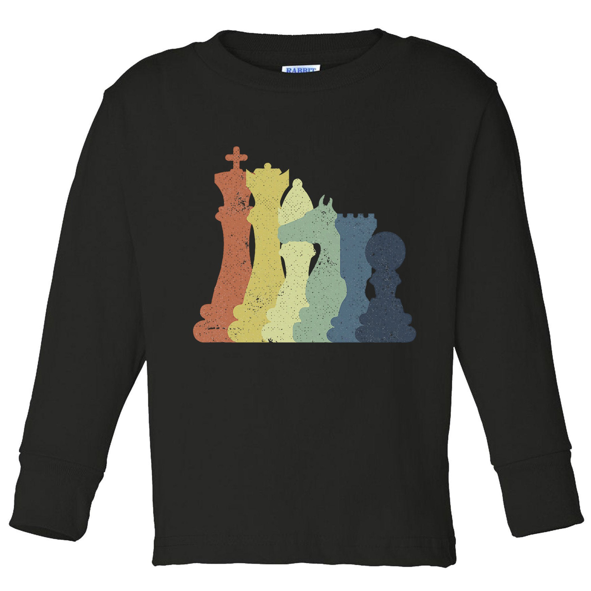 Retro Chess Outfit Chess Player Toddler Long Sleeve Shirt