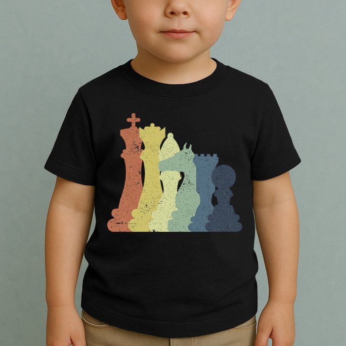 Retro Chess Outfit Chess Player Toddler T-Shirt