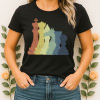 Retro Chess Outfit Chess Player Womens T-Shirt