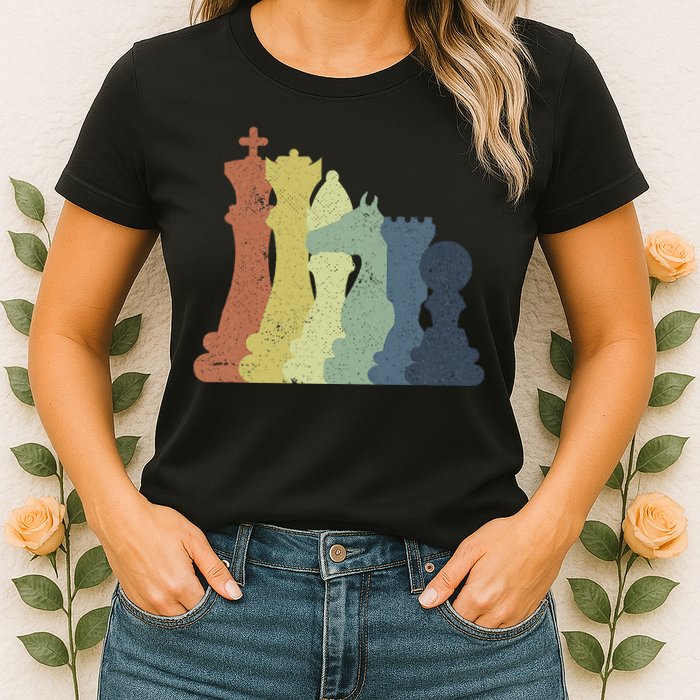 Retro Chess Outfit Chess Player Womens T-Shirt