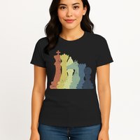 Retro Chess Outfit Chess Player Womens T-Shirt