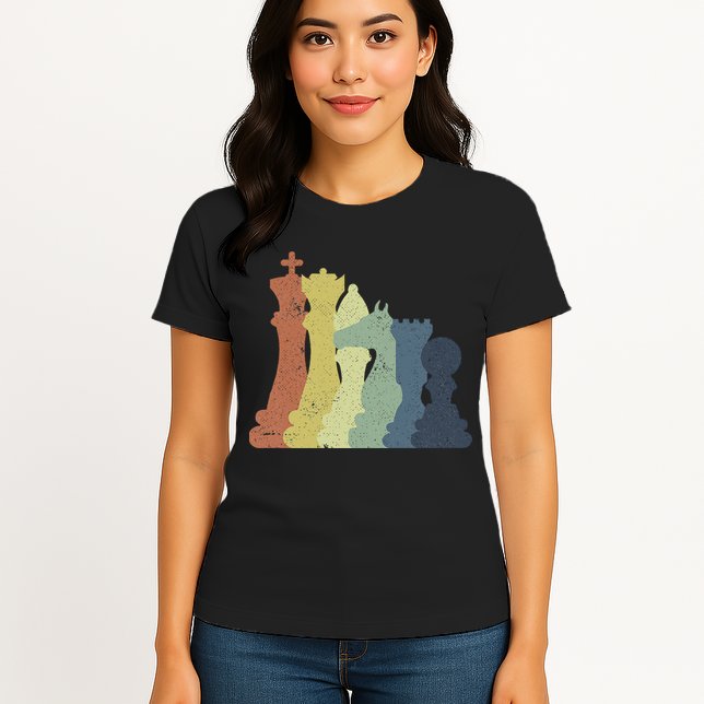 Retro Chess Outfit Chess Player Womens T-Shirt