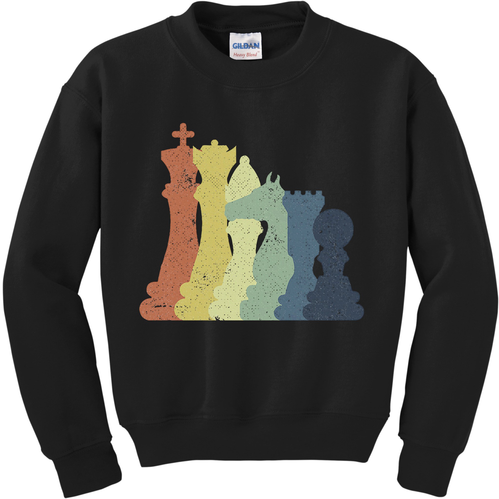 Retro Chess Outfit Chess Player Kids Sweatshirt