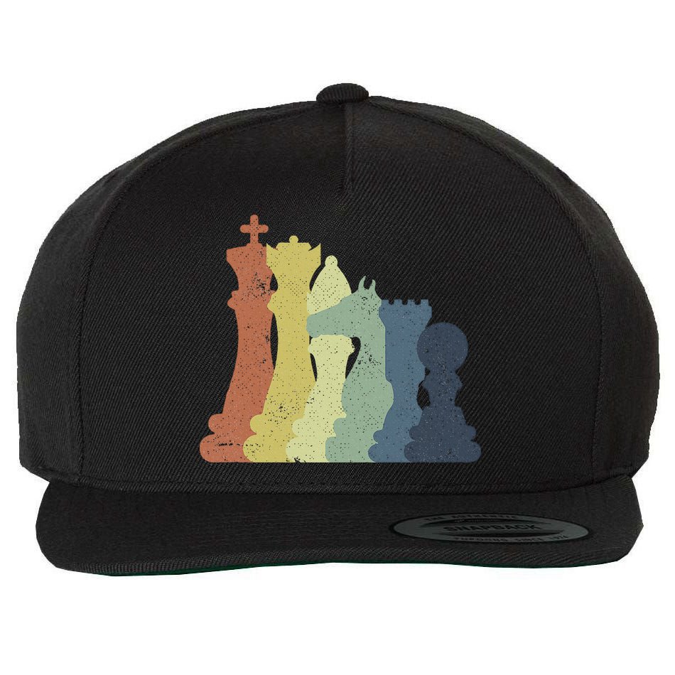 Retro Chess Outfit Chess Player Wool Snapback Cap