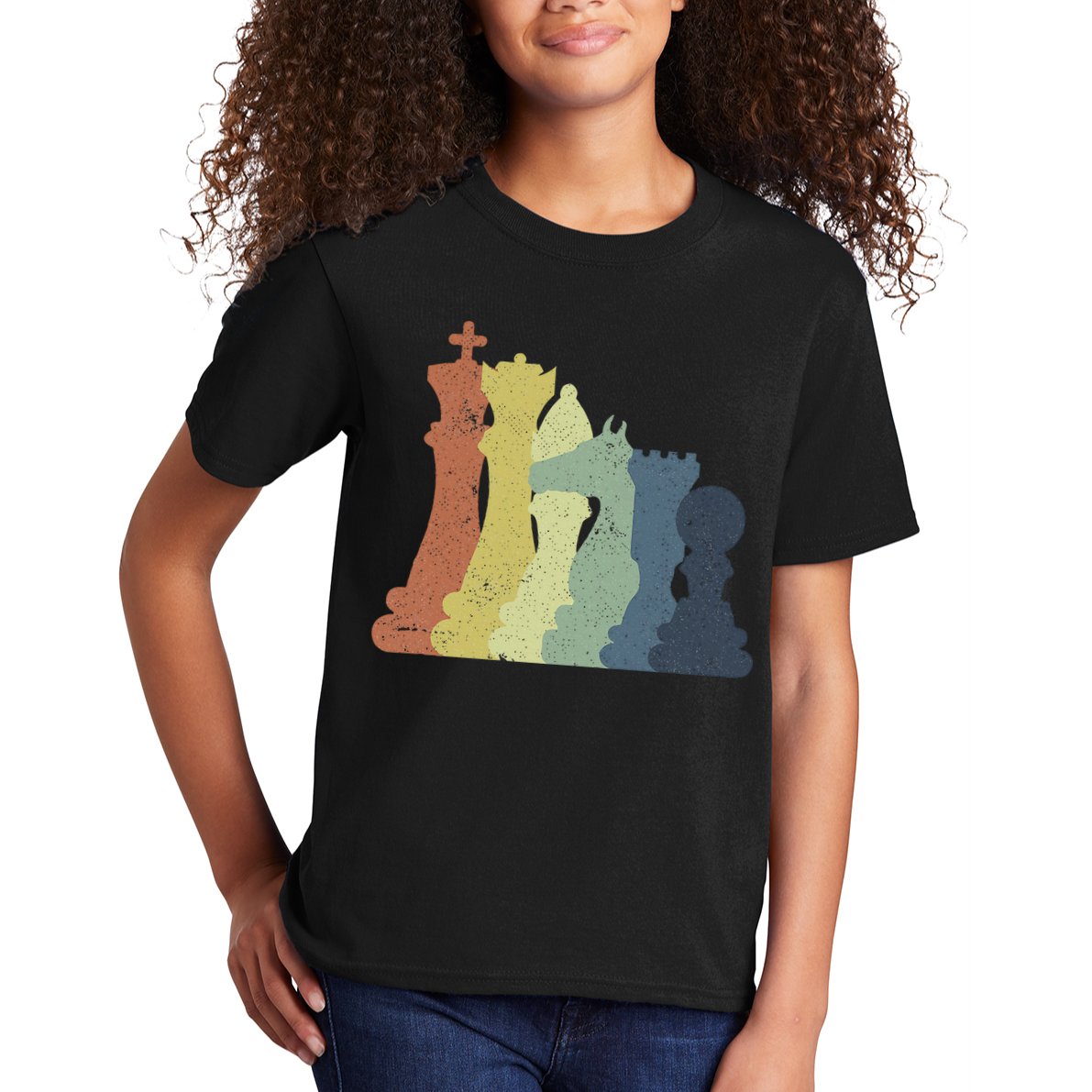 Retro Chess Outfit Chess Player Kids T-Shirt