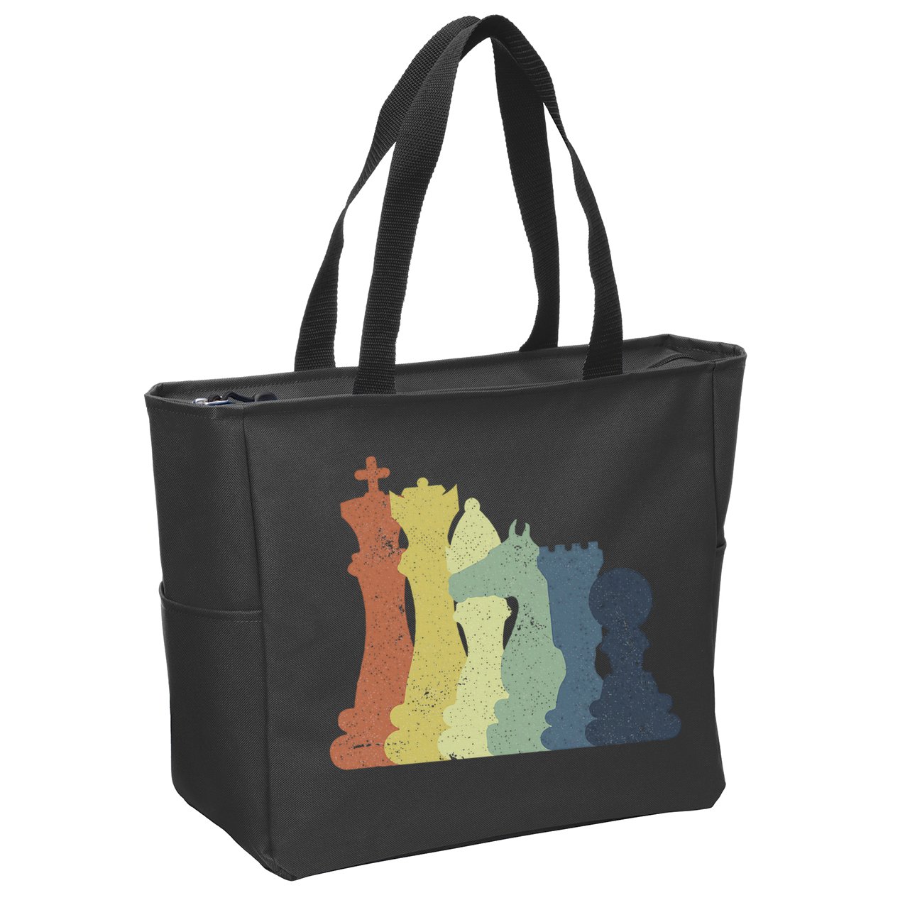 Retro Chess Outfit Chess Player Zip Tote Bag
