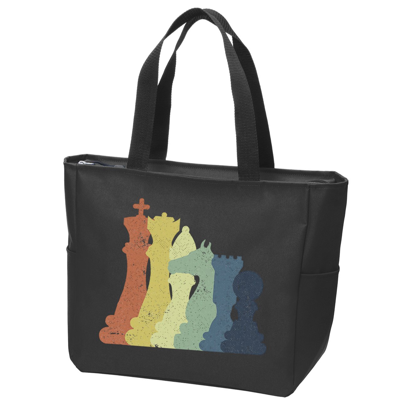 Retro Chess Outfit Chess Player Zip Tote Bag