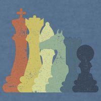 Retro Chess Outfit Chess Player Garment-Dyed Sweatshirt