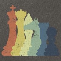 Retro Chess Outfit Chess Player Cotton Canvas Backpack