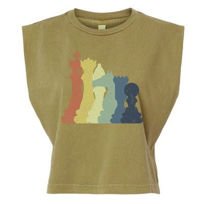 Retro Chess Outfit Chess Player Garment-Dyed Women's Muscle Tee