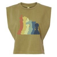 Retro Chess Outfit Chess Player Garment-Dyed Women's Muscle Tee