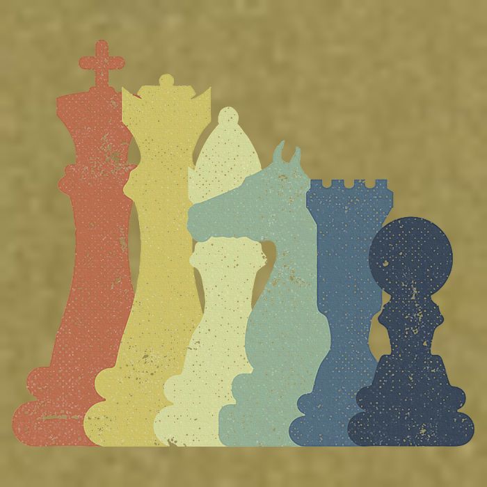 Retro Chess Outfit Chess Player Garment-Dyed Women's Muscle Tee