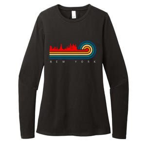 Retro City Of New York Womens CVC Long Sleeve Shirt