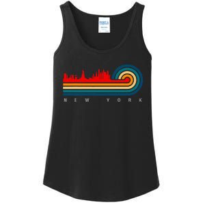 Retro City Of New York Ladies Essential Tank