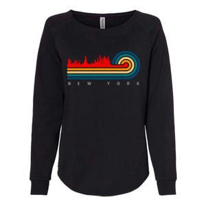 Retro City Of New York Womens California Wash Sweatshirt