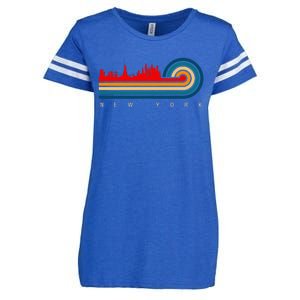 Retro City Of New York Enza Ladies Jersey Football T-Shirt