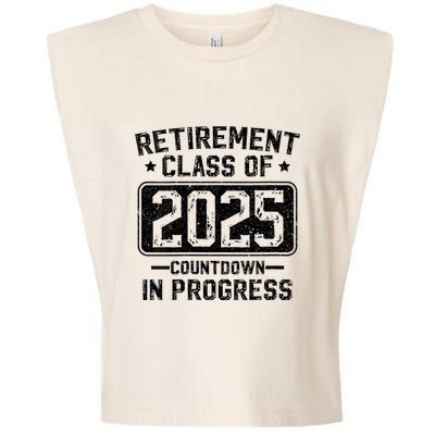 Retirement Class Of 2025 Countdown In Progress Garment-Dyed Women's Muscle Tee