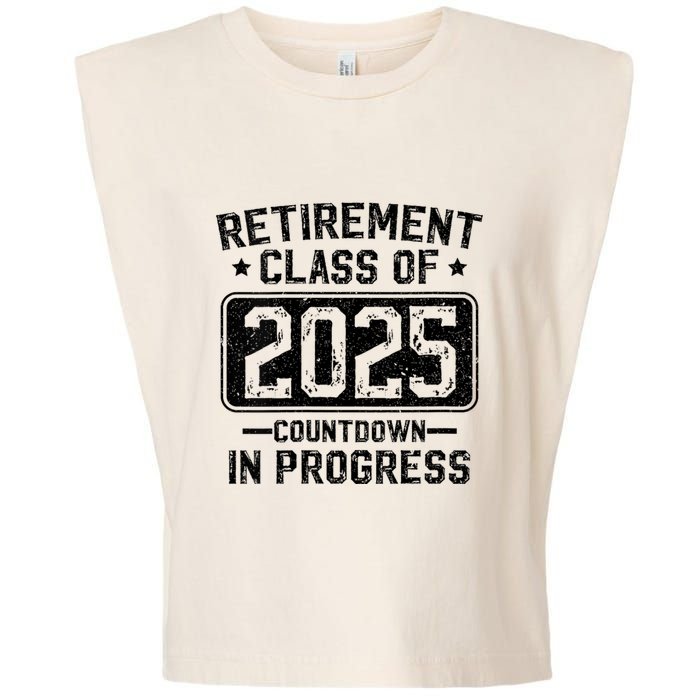 Retirement Class Of 2025 Countdown In Progress Garment-Dyed Women's Muscle Tee