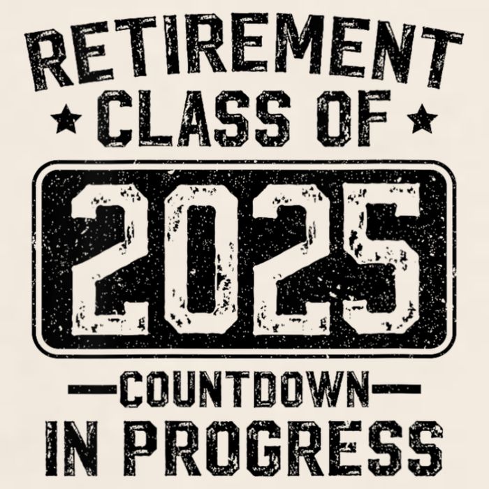 Retirement Class Of 2025 Countdown In Progress Garment-Dyed Women's Muscle Tee